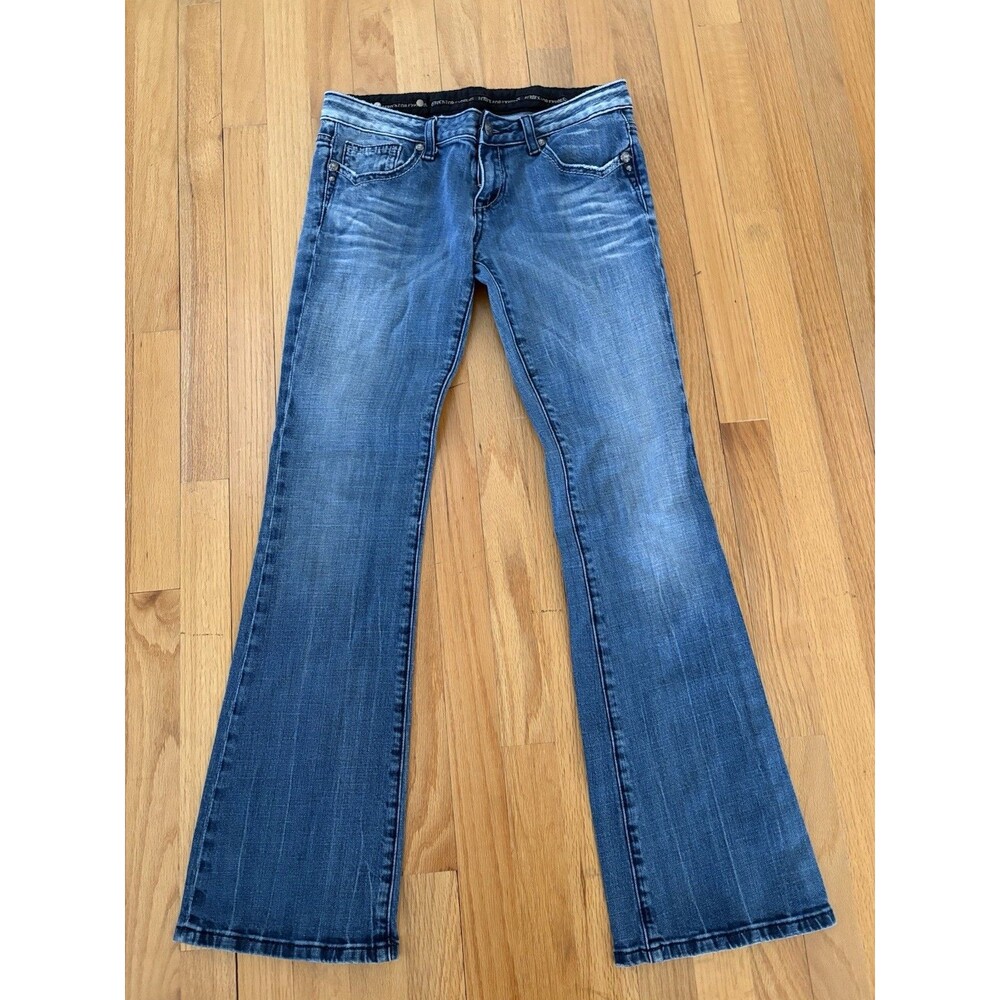 Rerock Express Boot Cut Stretch Jeans 6R Inseam 32" Low Rise